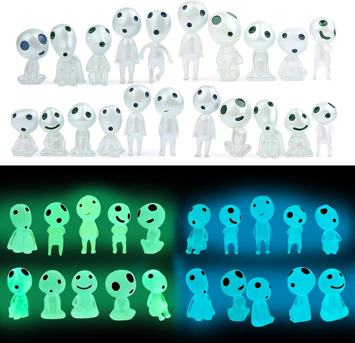 CCINEE 20Pcs Glow in Dark Tree Elves Fairy Luminous Ghost Micro - Regular