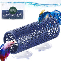 Abizoo Betta Fish Tunnel & Reptile Hide - Blue