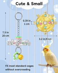 Pawfly 2 Pcs Bird Toys for Parakeets - 2 PC / Yellow - image 2