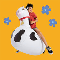 Hearthsong Hop N Go Inflatable Unicorn Riding Bouncy Hopping Toys - Cow / 1 Pack - image 3