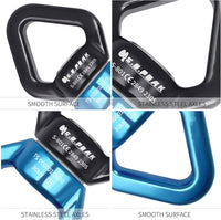 S.E.PEAK black anodized aluminum 35kN swing swivel with 360 degree rotation - view 16