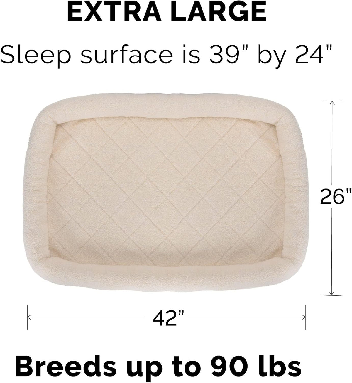 FurHaven Dog Bed for Extra Small Dogs & Cats - X-Large / Cream - image 2