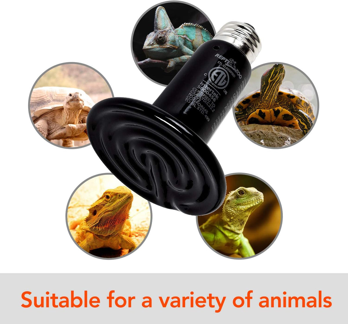 REPTI ZOO Reptile Ceramic Infrared Heat Emitter - 1 Count (Pack of 1) - image 4