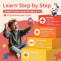 alilo Math Games for Kids Ages 5-12 - Red (Age 8-12) - image 3