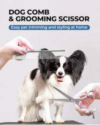 Dog Brush for Shedding Grooming,6 Pack Long-Pin Brush Set for Long Haired Dog Cat Goldendoodles Poodles Doodles Blue
