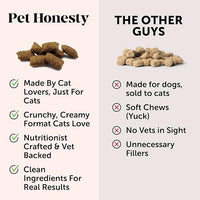Cat Skin & Coat Health Crunchy & Creamy Chews - Omegas, Vitamin C + E, Biotin Supplement, Soothes Skin and Promotes Shiny Coat, Cat Supplements & Vitamins - Chicken (30-Day Supply)