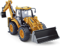 Dollox Die-cast Excavator Backhoe Front Loader Truck 1/50 Metal - Excavator Backhoe