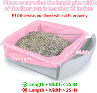 ANWA 40 Count Automatic Litter Box Bags - 20 Count (Pack of 2) / Pink Kitten - image 2