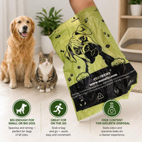 Doggy Poop Bags with Dispenser Dog Waste Pickup Bags Refill Rolls Cat - Green (72 Rolls Scented) - image 3