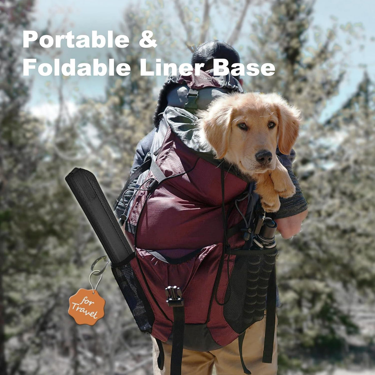 HQ4US 4LEGS Large Portable Dog Pee Pads Foldable Liner Base 33''x23'' - XL 44'' x 34'' for Dog＜ 38" Length - image 4