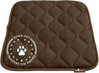 Paw Inspired Washable Padded Crate Mats for Dogs - 24 Inch / Dark Brown