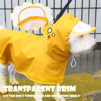 Dog Raincoat for Medium Dogs, Dog Rain Jacket with Clear Hooded - Small(Label Size:L) / Yellow - image 2