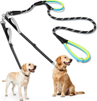 XiaZ Double Dog Leash for Two Dogs Perfect for Small Medium Dogs - Black / Medium/Large