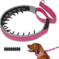 Martingale Dog Training Walking Collar for Pulling, M - Hot Pink / Large,2.5mm,18.5-23.5"Neck