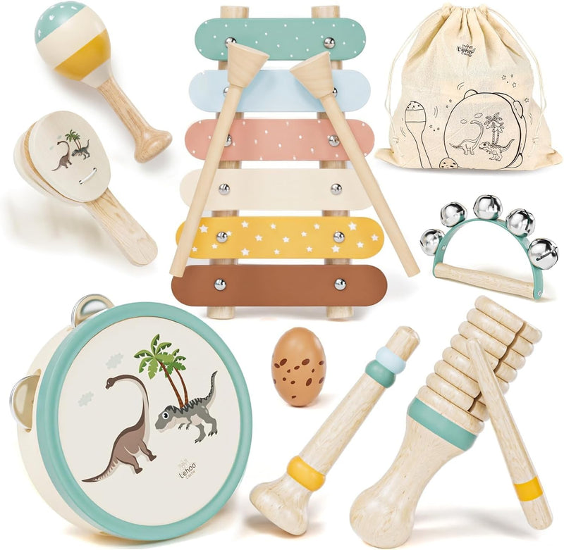 Lehoo Castle Unicorn Baby Musical Instruments Set for Toddler Girls - Dinosaur