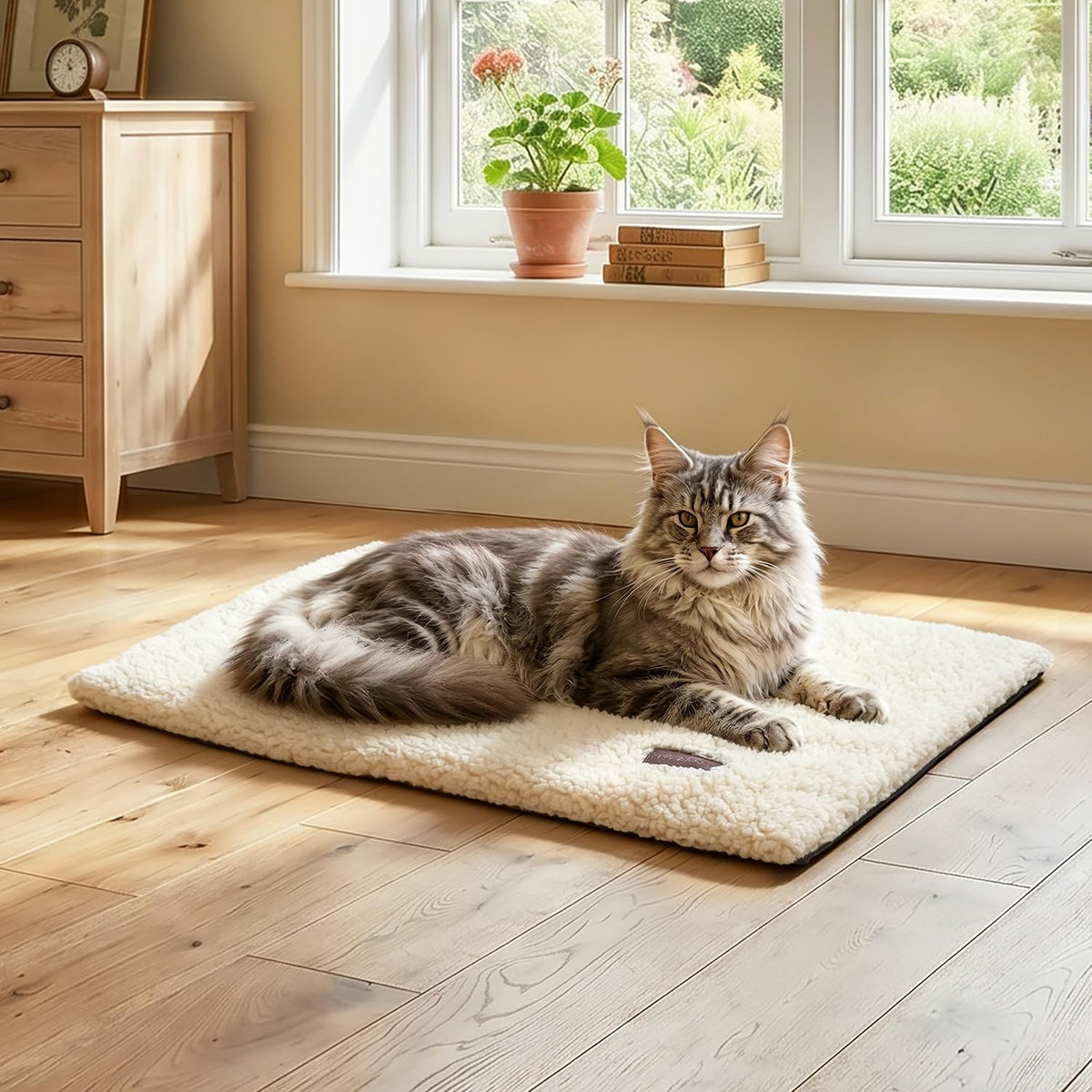 Mora Pets Self Warming Cat Bed Self Heating Cat Dog Mat Pet Pad - 29.1"L x 18.9"W x 1.0"Th / Beige - image 2