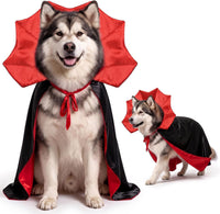 OLANRUN Dog Costumes, Dog Halloween Costumes Vampire Cloak - X-Large