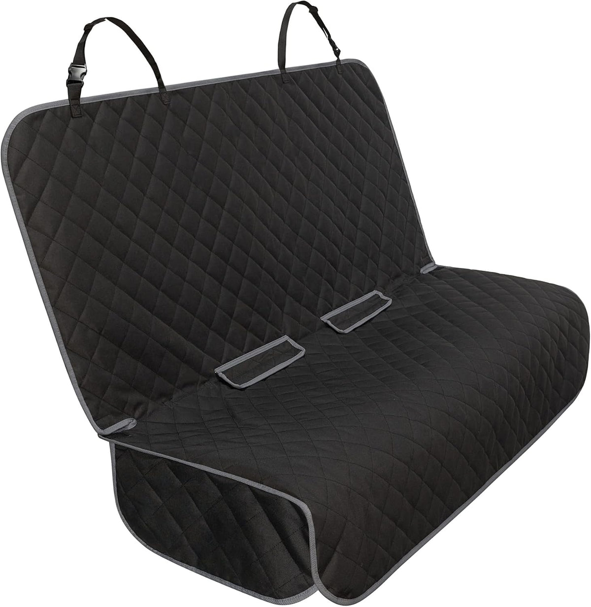 VIEWPETS Bench Car Seat Cover Protector, Waterproof Heavy-Duty - 49" L × 56" W / BLACK GREY