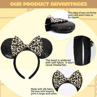 ETLUK Mouse Ears Headband - Black - image 2