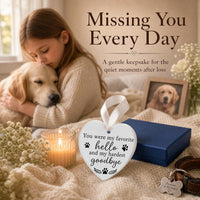OFlyDesigns Pet Memorial Ceramic Heart Keepsake - Goodbye - image 4