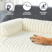 Luxurious Dog Couch Bed, Dog Couch Cover - X-Large(45*37*6 In) / White - image 4