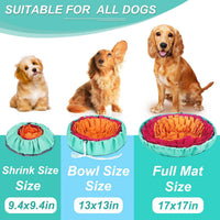 Vivifying Snuffle Mat for Dogs - Rose Red Orange - image 4