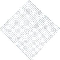 Aquarium Plastic Grid Divider Tray Egg Crate - 2 Pcs S