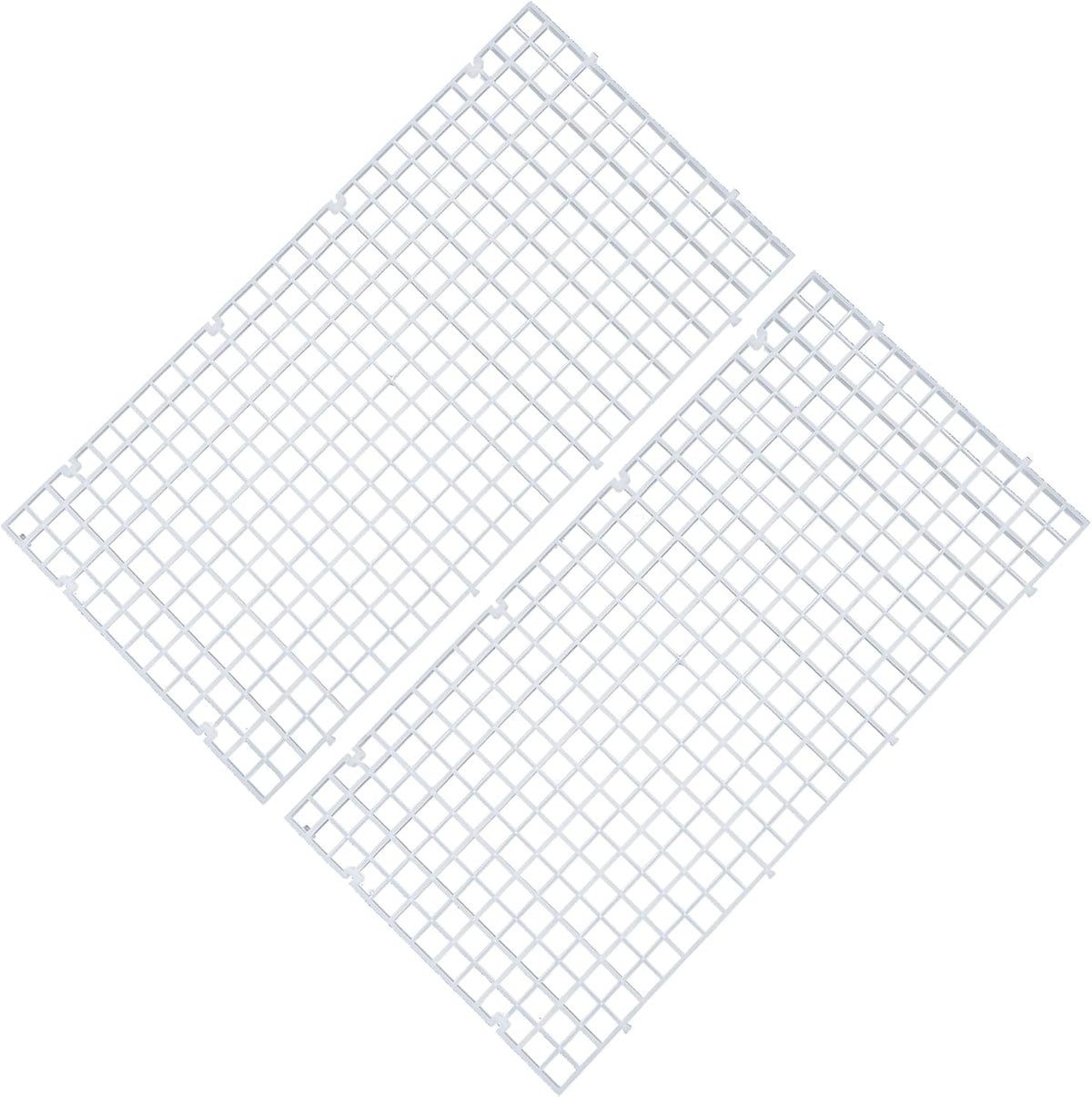 Aquarium Plastic Grid Divider Tray Egg Crate - 2 Pcs S