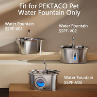 PEKTACO Cat Water Fountain Replacement Filters for 3.2L/108oz - 9 Filters+9 Sponges - image 3