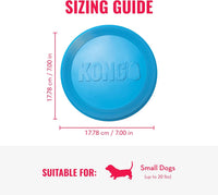 KONG Puppy Flyer, Soft Rubber Flying Disc Toy, for Small Puppies - Blue - image 3