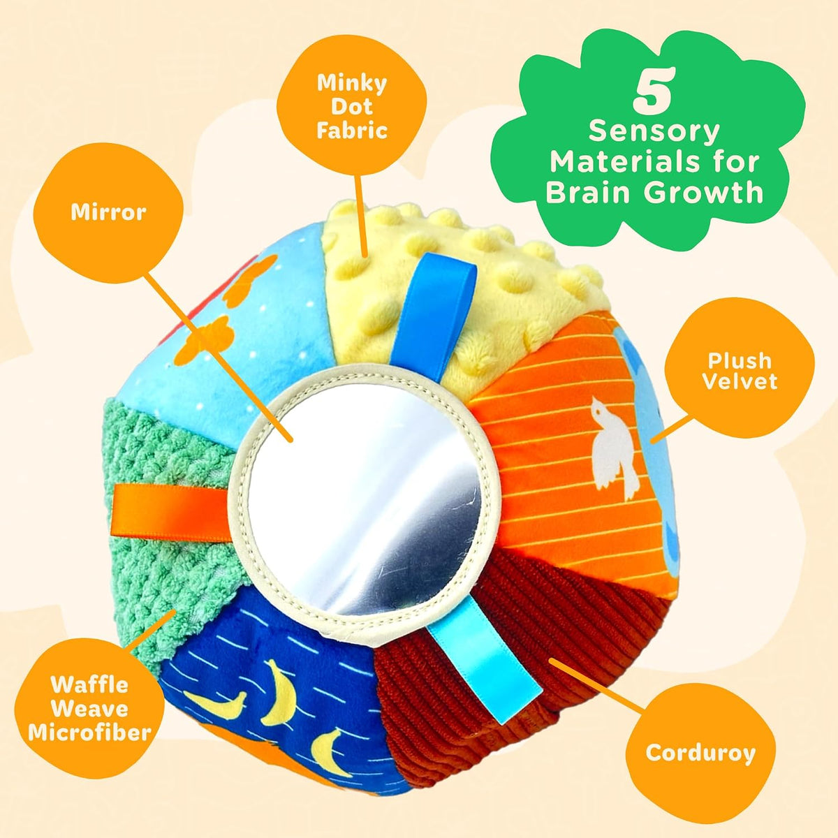 Move2Play, Interactive Baby Ball with 30+ Sounds & Songs - Sensory Ball - image 3