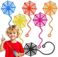 30 Pcs Sticky Spider Web Sticky Hands for Kids Bulk Halloween Party - Spider Web