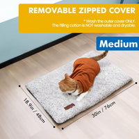 Mora Pets Self Warming Cat Bed Self Heating Cat Dog Mat Pet Pad - 29.1"L x 18.9"W x 1.0"Th / A-Light Gray - image 4