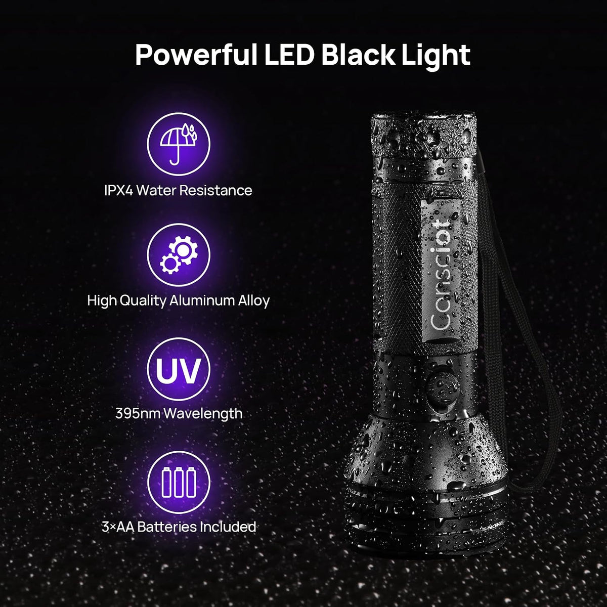 UV Flashlight Black Light - 2 Pack - image 4