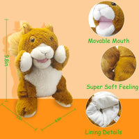 okegztoa 10 inch brown bear hand puppet with movable mouth and arms - view 10