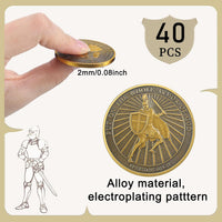Nosiny 40 Christian challenge coins in gold zinc alloy with double sided print - view 19