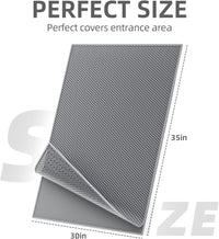 ESTHELLO Cat Litter Mat Honeycomb Double Layer Design 24’’ x 15’’ Gray – Daily Care for Cats - Gray / 36x30 Inch - image 2