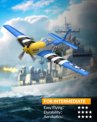 volantexrc RC Plane, 4CH Remote Control Airplane for Beginners & Adults – Fun for Kids & Family - Blue - image 2