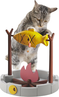 PetPals Cat Slow Feeder Treat Dispenser Interactive Cat Puzzle Fish