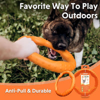 LaRoo Dog Flying Ring Toys, Floating Flying Disc Toys - Orange-M - image 4