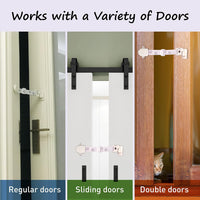 Neobay Adjustable Door Strap and Latch - Magnetic With Stopper 2 Packs - image 4