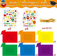 30 Packs Halloween Arts and Crafts for Kids Picture Frame Craft Kits - Congrats - image 2
