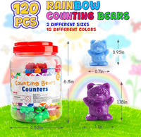 Bmag Counting Bears with Matching Sorting Cups - 120 Bears (60 Large + 60 Small) - image 3