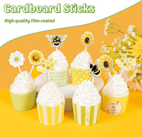 WERNNSAI 36 farm cupcake toppers with cow, pig, sheep, horse and house designs - view 35