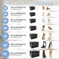 Explore Land Dog Crate Cover - Grey / 54.0"L x 37.0"W x 45.0"H - image 2