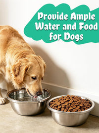 2Pcs 1.3 Gallons Food Grade Stainless Steel Large Dog Bowls – Essentials for Dogs - 1 Gallons - image 4