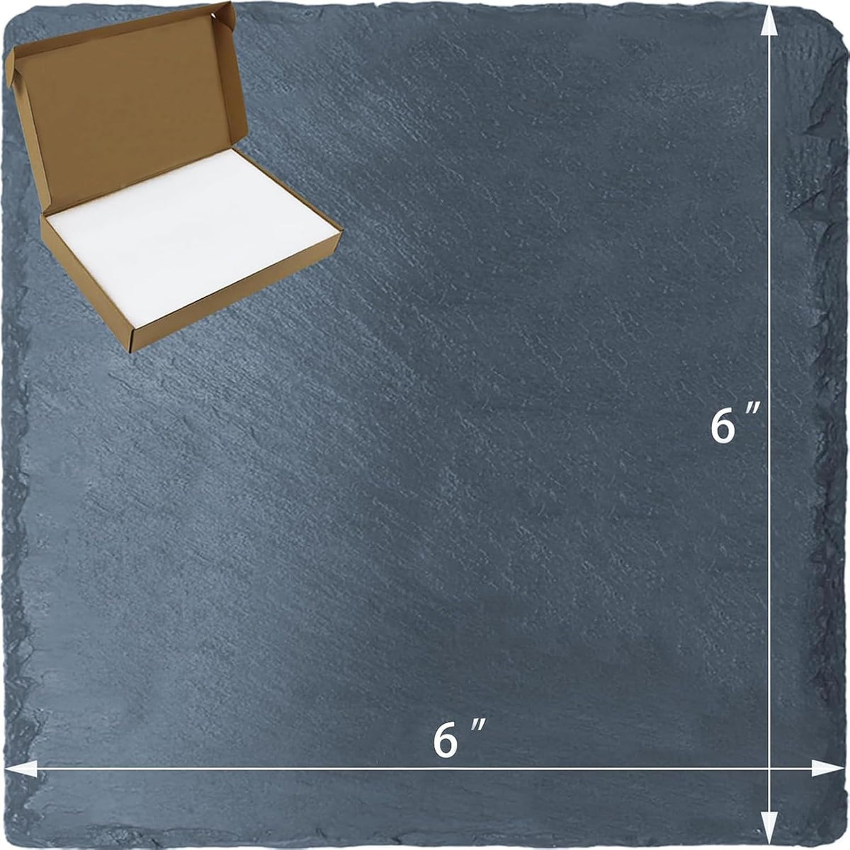Reptile Basking Platform 6 × 6", Extra Large Reptile Slate - 6 × 6 IN
