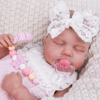 Aori Pacifier Clips for Rebron Baby Dolls Pacifier Holders Silicone - Pink Butterfly - image 2