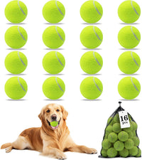 Magicorange Tennis Balls for Dogs - Yellow / 16 Pack