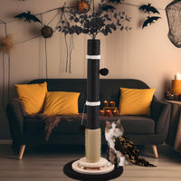 40'' Tall Sisal Cat Scratching Post - black-45inch - image 3